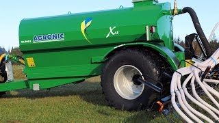 Agronic 10m³ XS Slurry Tanker equipped with 8m Trailing Shoe Injector [upl. by Tiffani]