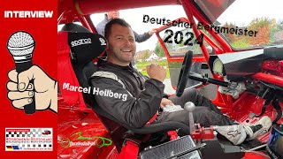 Interview  Marcel Hellberg  Bergrennen Mickhausen 2024  Deutscher Bergmeister  VW Brügge Golf 8V [upl. by Eimilb959]