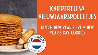 How to Make Kniepertjes amp Nieuwjaarsrolletjes Dutch New Years Eve amp New Years Day Cookies [upl. by Nivrad800]