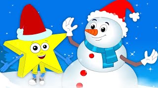 Vive le Vent Chansons de Noël  Plus Vidéo Dessin animé pour Bébés  Mr Shapes [upl. by Esilram501]