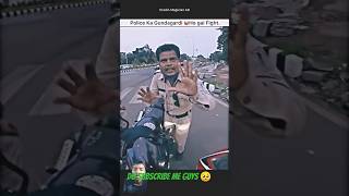 Police vs Bikers😱ko Aisa bola without helmet police wala family🤬shorts bike biker riderpolice [upl. by Ayian]