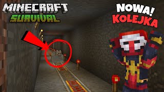 ZBUDOWAŁEM Kolejke w Tunelu Nieskończoności EKSTRA  Minecraft 1122 Survival [upl. by Harutek]