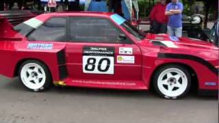 Keith Edwards Audi Sport Quattro at Shelsley Walsh 7th 8th May 2011 [upl. by Nod492]