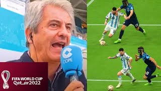 ¡QUÉ LOCURA Así narró la jugada de Messi a lo Maradona frente a Croacia Manolo Lama en COPE [upl. by Yolanda]