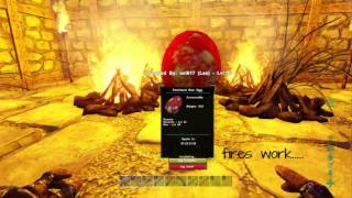 Rex egg hatching Ark Survival Evolved PS4 [upl. by Masry]