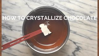 How to Crystallize Chocolate  Seed and Table Method [upl. by Resor231]