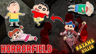 Shinchan vs kazama became killer in horrorfield 😱🔥  Shinchan playing Horrorfield 😂  funny game [upl. by Macdonald]