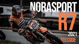 British Supermoto Championship 2021 Round 7 Teeside Day 1 Highlights [upl. by Nyrhtakyram]