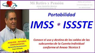 Portabilidad IMSS ISSSTE y Anexo Técnico 5 [upl. by Staford]