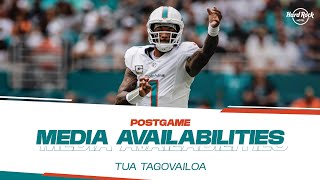 QB Tua Tagovailoa meets with the media after LVvsMIA  Miami Dolphins [upl. by Yeo]