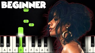 Havana  Camila Cabello  BEGINNER PIANO TUTORIAL  SHEET MUSIC by Betacustic [upl. by Amat216]