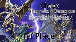 1st Place Locals Chaos Thunder Dragon Deck Profile [upl. by Sille970]