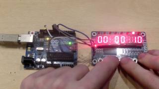 Arduino project ep67  tm1638 costruiamo un cronometro [upl. by Milah470]