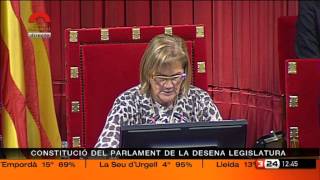 Discurs Núria de Gispert com a presidenta del Parlament en la X Legislatura [upl. by Cinderella]