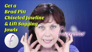 Chiseled Jawline Exercise for Men Lift Sagging Jowls Exercise for Women  FACEROBICS® [upl. by Nagem]