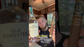 Cigar Pairing Old Forester 1920 and the 2023 Ferio Tego Generoso CigaroftheWeek [upl. by Schriever]