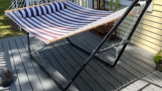 Hammock Stand Sunnydaze [upl. by Eneles]