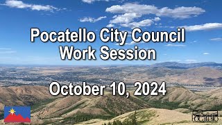 Pocatello City Council Work Session 10 10 24 [upl. by Werbel]