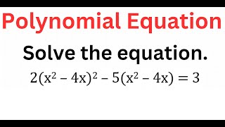 SOLVING Equation 2x2  4x2  5x2  4x  3 [upl. by Mandych]