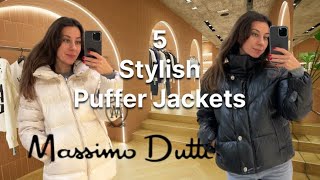 5 Stylish Puffer Jackets to buy this winterMassimo Dutti Try On [upl. by Arrac]