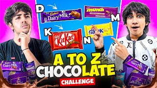 A TO Z Choclate🍫Challenge  Eating Only Chocolates For 24 Hours⏰ Tsg Mann Vs Ronish  Mann Vlogs [upl. by Essej]