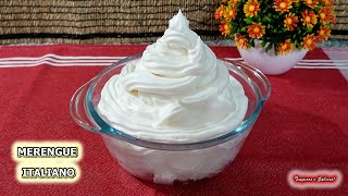 MERENGUE ITALIANO LA RECETA MÁS FÁCIL [upl. by Omarr]