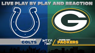 Colts vs Packers Live Play by Play amp Reaction [upl. by Thorman]