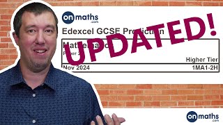 UPDATED Higher Nov 2024 Predicted Maths GCSE Paper 2 Edexcel Paper 2 Calculator Exam 1MA12H [upl. by Filomena]