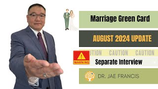 Marriage green card separate interview experience August 2024 [upl. by Dougal]