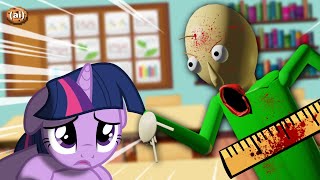 📏 if MLP Ponies MEET Baldi 📏 Ai Animation [upl. by Adnuahsar]