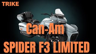 TRIKE Canam spider F3 limitedを知る 【side story】 [upl. by Etsirk]