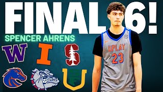 4Star Spencer Ahrens Final 6 With Illinois And Gonzaga Is Set [upl. by Terina]