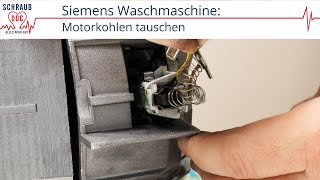 Bosch  Siemens Waschmaschinenmotor  Kohlebürsten ohne Halter wechseln [upl. by Weaks]