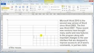 Microsoft Word 2010 formatting Tables  Table properties  Tutorial 20 [upl. by Atsahc]