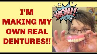 Homemade dentures DIY dentures [upl. by Anyg]