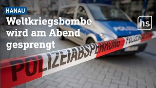 Bombenentschärfung in Hanau 16000 Menschen evakuiert  hessenschau [upl. by Demmer175]