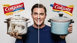 Clean Your Kitchen Items With Colgate • Home Hacks • Peoples Crafts [upl. by Aicyle]