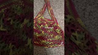 Crochet Market Mesh Bag crochet yarn craft diy crochettutorial craft diy crocheting [upl. by Varrian]