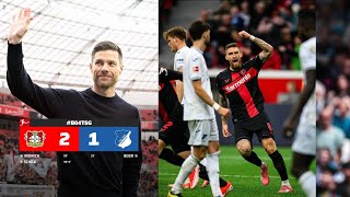 Bayer Leverkusen vs Hoffenheim 21 Bundesliga highlights 2024  Bayer Leverkusen COMEBACK [upl. by Kalagher]