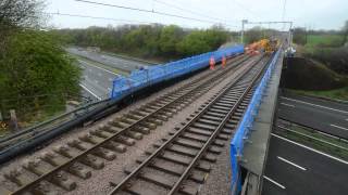 Stobart Rail  M6 Motorway Bridge  Sandbach [upl. by Abisha582]