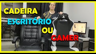 Review  Cadeira GAMER PCYES V8 Turbo versus Cadeira PRESIDENTE Munique da Chairscombr [upl. by Dihgirb]