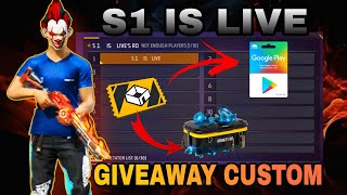 FREE FIRE LIVE REDEEM CODE GIVEAWAY CUSTOM 😜 freefire giveway freefirelive [upl. by Kennan]