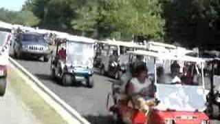 Golf cart traffic jam [upl. by Eniawtna]