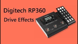 Digitech RP360XP  Distortion Effects [upl. by Bolitho]