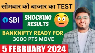 Nifty Prediction amp Banknifty Analysis For 5 February  SBI Results Impact on BankNifty  BLOODBATH [upl. by Noek]