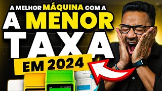 QUAL É A MELHOR MÁQUINA DE CARTÃO COM A MENOR TAXA – ATUALIZADO [upl. by Jeffries857]