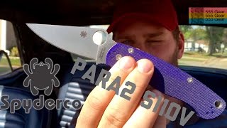 Review Spyderco Paramilitary 2 S110V quotSharpest Knife From Factory But Do You Even Blurplequot [upl. by Thurber]