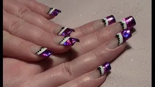 Weihnachtliches Nageldesign mit Transferfolie selber machen  Xmas Christmas Nail Design Tutorial [upl. by Ewnihc]