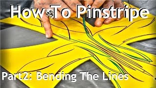 Cambridge Pinstriping Tutorial  Part 2 Bending the Lines How to pinstripe [upl. by Satterlee616]