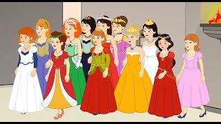 Les 12 Princesses  1 Conte  4 comptines et chansons  dessins animés en français [upl. by Leasi]